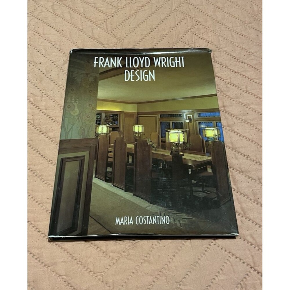 FRANK LLOYD WRIGHT DESIGN Maria Costantino Hardcover Book Home Architecture